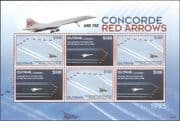 Guyana 2007 Concorde/ Transport/ Planes/ Aviation/ Aircraft/ Ship/ QEII 6v m/s (n39392)