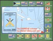 Guyana 2007 Cricket World Cup Championships/ Sports/ Games/ Map/ Flags 1v m/s (n17379)