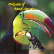 Guyana 2014 Toco Toucan/ Birds/ Nature/ Wildlife/ Conservation 1v m/s (b9788y)