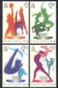 Hong Kong 1996 Olympics / Olympic Games / Sports / Basketball / Diving 4v set (n38506)