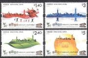Hong Kong 2010 Expo / Dragon / Bridge / Leaf / Computer / Skyline / Commerce 4v set (n36536)