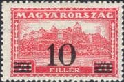 Hungary 1933  Palace/ Buildings/ Architecture/ 10 on 70 Surcharge/ Surch  1v  (hx1283)
