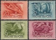 Hungary 1941 Planes/ Glider/ Pilot/ Aviation/ Transport/ Horthy Fund 4v set (n45365)