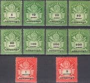 Hungary 1946 Posthorn/ Definitives 10v set (hx1040)