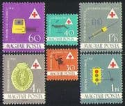 Hungary 1961 Health / Medical / Red Cross / Welfare / Ambulance / Transport 6v set n31464