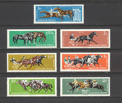 Hungary 1961 Horses / Horse Racing / Sports 7v set (n19202)