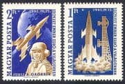 Hungary 1961 Space Flight / Yuri Gagarin / People / Rockets / Science 2v set (n34948)