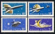 Hungary 1961 Space / Rocket / Venus / Planets 4v set (n30079)