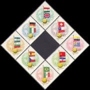 Hungary 1962 Football World Cup / WC / Sports / Games / Soccer / Flags 8v set (n34970)