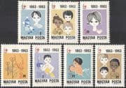 Hungary 1963 Red Cross 100th/ Centenary/ Medical/ Health/ Welfare/ Medicine/ Dentistry/ Nurses 7v set (n34944)