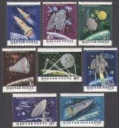 Hungary 1963 Space / Rockets / Satellites / Science / Research / Transport 8v set (n34949)