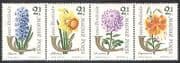 Hungary 1963 Stamp Day / Flowers / Plants / Nature / Tiger Lily 4v set stp (n39962)