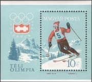 Hungary 1964 Winter Olympic Games/ Olympics/ Downhill Skiing/ Sports/ Ski/ Skier 1v m/s (n45527)