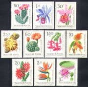 Hungary 1965 Orchids/ Cactus/ Cacti/ Succulents/ Flowers/ Plants/ Nature 10v set (n36714)