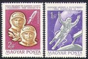 Hungary 1965 Space Flight / Voskhod / Astronauts / Rocket / Transport 2v set (n34687)