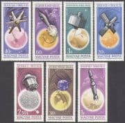 Hungary 1965 Space / Rockets / Satellites / Research / Radio / Communication 7v set n34966