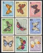 Hungary 1966 Butterflies / Moths / Insects / Nature / Butterfly / Animation 9v set n36725