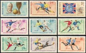 Hungary 1966 Football World Cup Championships/ WC/ Soccer/ Sports/ Games 9v set (n44754)