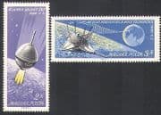 Hungary 1966 Space / Moon Landing / Rockets / Science / transport 2v set (n34472)