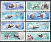 Hungary 1966 Twin Space Flights / Rockets / Astronauts / Transport 8v set (n36804)