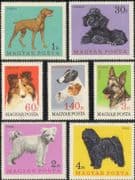 Hungary 1967 Collie/ Alsatian/ Poodle/ Pointer/ Fox Terrier/ Puli/ Pumi/ Sheep Dogs/ Pets/ Working Animals/ Nature 7v set (n45600)
