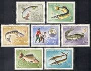 Hungary 1967 Fish / Fishing / Angling / Sport / Carp / Pike / Sterlet / Nature 7v set (n39923)