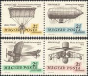 Hungary 1967 Planes/ Aircraft/ Air Balloon/ Helicopter/ Aviation/ Transport/ Flight 4v set (n30543)