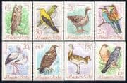 Hungary 1968 Birds / Owl / Eagle / Goose / Nature 8v set (b545)