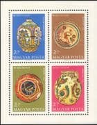 Hungary 1968 Stamp Day/ Ceramics/ Pottery/ Art/ Craft/ Jugs/ Plates 4v m/s (hx1019)