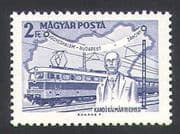 Hungary 1968 Trains/ Railways/ Rail/ People/ Engineering / Transport / Map 1v (n34469)