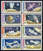 Hungary 1969 Space / Rockets / Moon Landing / Apollo / Luna 8v set (n30078)
