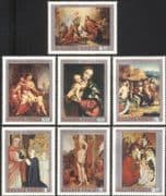 Hungary 1970 Madonna/ Child/ Religious Art/ Painting/ Artists/ Painters / Religion 7v set (n44850)