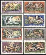 Hungary 1971 Hunting / Birds / Horses / Dogs / Deer / Fish / Animals / Nature 8v set (n28471)