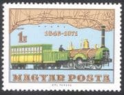 Hungary 1971 Trains/ Steam/ Transport/ Rail/ Railways/ Locomotive/ Map 1v (n27917)