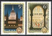 Hungary 1972 Parliament / Politics / Government / Buildings / Architecture 2v set n40322