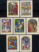 Hungary 1972 Stained Glass/ Religious Art/ Windows/ Religion/ Craft 7v set (n45612)