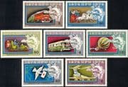 Hungary 1974 UPU/ Horses/ Mail Coach/ Plane/ Train/ Post Bus/ Van/ Transport/ Railway/Rail/ Aviation/ Motoring 7v n45267