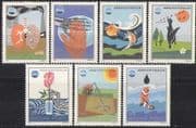 Hungary 1975 Medical / Environment / Birds / Fish 7v (n28456)