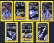 Hungary 1975 Space / Rockets / Apollo / Sputnik / Soyuz / Moon Lander 7v set (n34992)