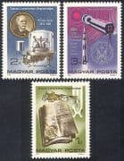 Hungary 1976 Metric / Science / Measurement / Rocket / Balance / Laser 3v set (n40318)