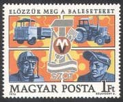 Hungary 1976 Workers / Welder / Industrial Safety / Tractor / Truck / Transport 1v n34990