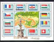 Hungary 1977 Boats/ Ships/ Paddle-steamers/ Transport/ River Danube/ National Flags 11v m/s (n36743)
