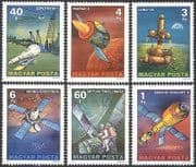 Hungary 1977 Space / Skylab / Space Station / Sputnik / Viking / Transport 6v set (n40329)