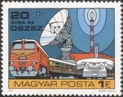 Hungary 1978 Trains/ Radio/ Telephone/ Rail/ Railways/ Telecomms/ Transport 1v (n34492)