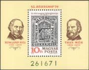 Hungary 1979 Stamp Day/ Stamp-on-Stamp/ Design/ S-on-S/ Rowland Hill 1v m/s (n45367)