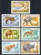 Hungary 1981 Lion / Rhino / Elephant / Leopard / Cats / Animals / Nature / Wildlife 7v n34458