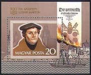 Hungary 1983 Martin Luther / People / Religion / Boats / Flames / Fire 1v m / s (n34460)