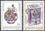Hungary 1985 Stamp Day/ Ceramics/ Pottery/ Art/ Craft/ Tankard/ Water Holder 2v set (n45656)