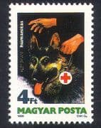 Hungary 1986 Dogs / Blind / Health / Welfare / Disabled / Braille / Animals 1v (n39391)