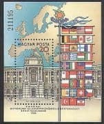 Hungary 1986 European Security / Palace / Buildings / Architecture / Flags 1v m / s n35544